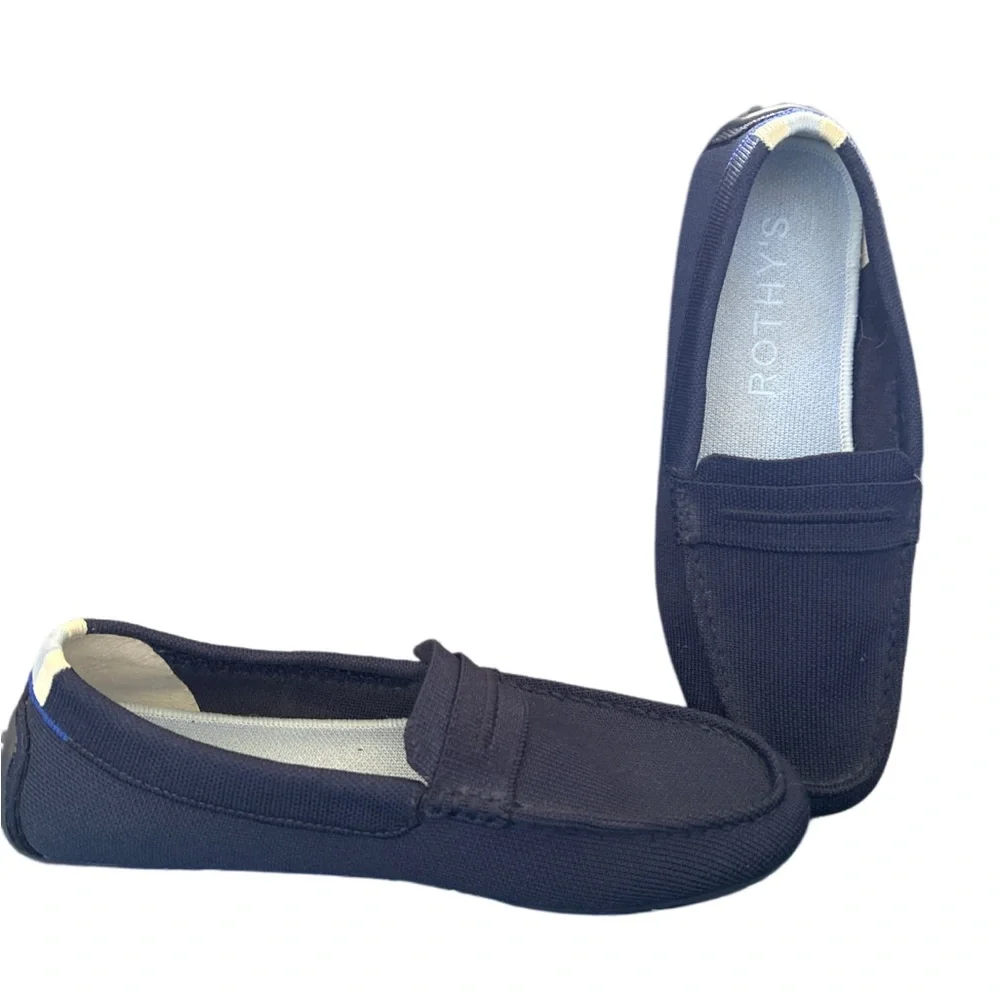 Rothy’s Navy The Daily Driver Loafers - Picture 1 of 3